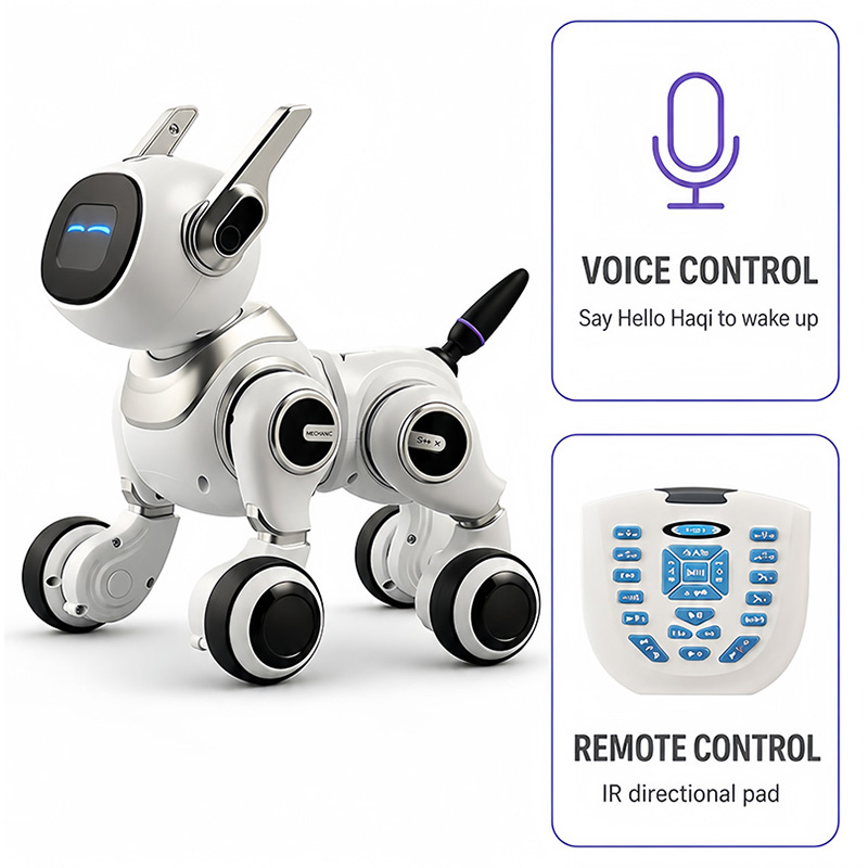 Kids Toys Learning - Cane robot interattivo G110 per bambini,