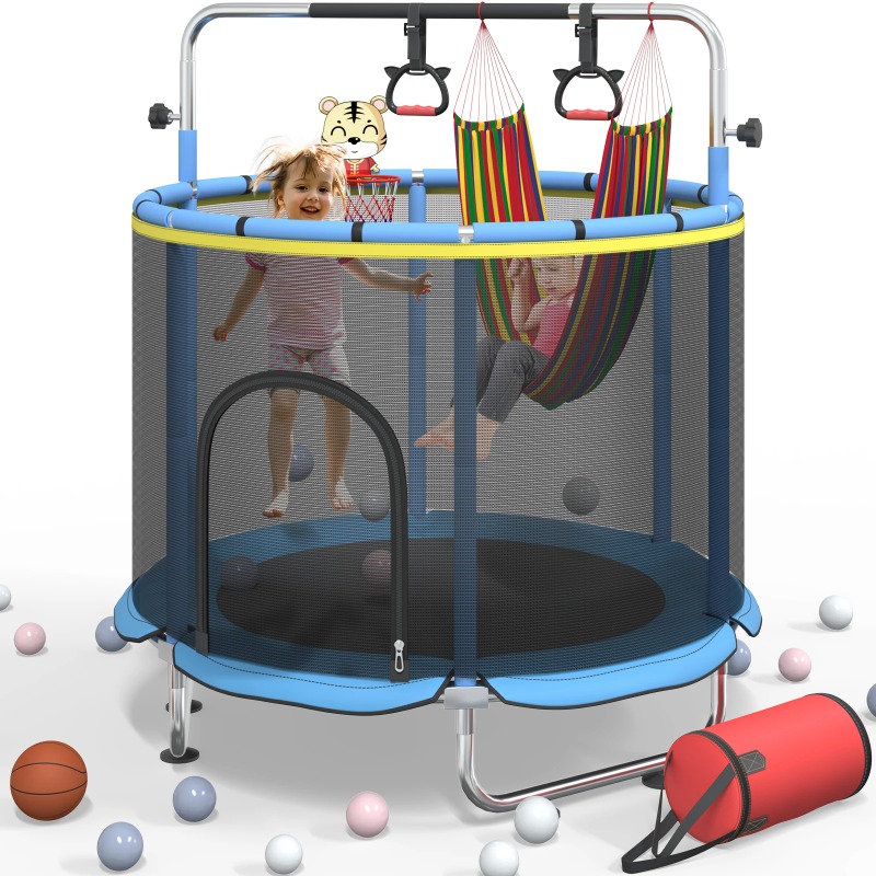 Trampoline Mini Indoor - Trampolino per Bambini 5FT 8-in-1 con