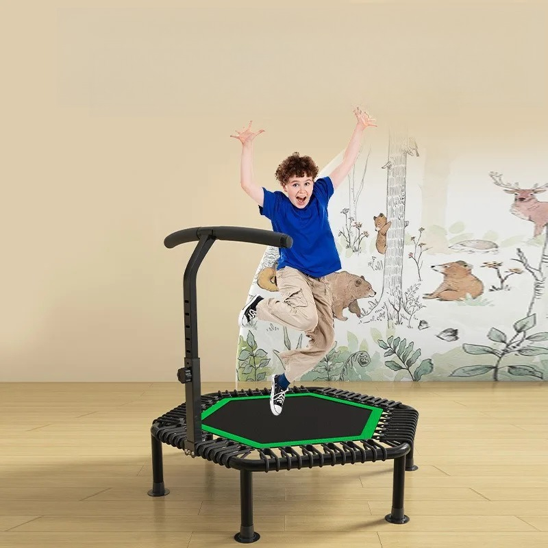 Trampoline Mini Indoor - Trampolino elastico esagonale portatile, mini trampolino