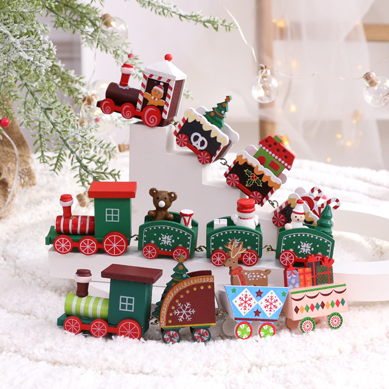 Kids Toys Xmas 2025 - Ornamenti in legno a forma di