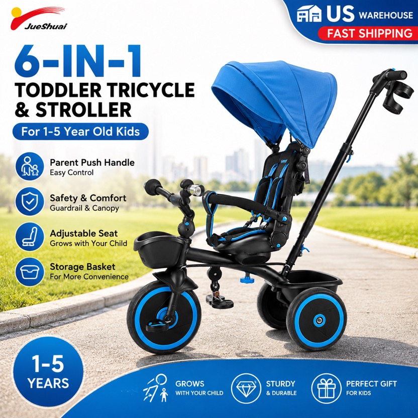 Kids Toys 3 Year Old - Triciclo e Passeggino per Bambini da