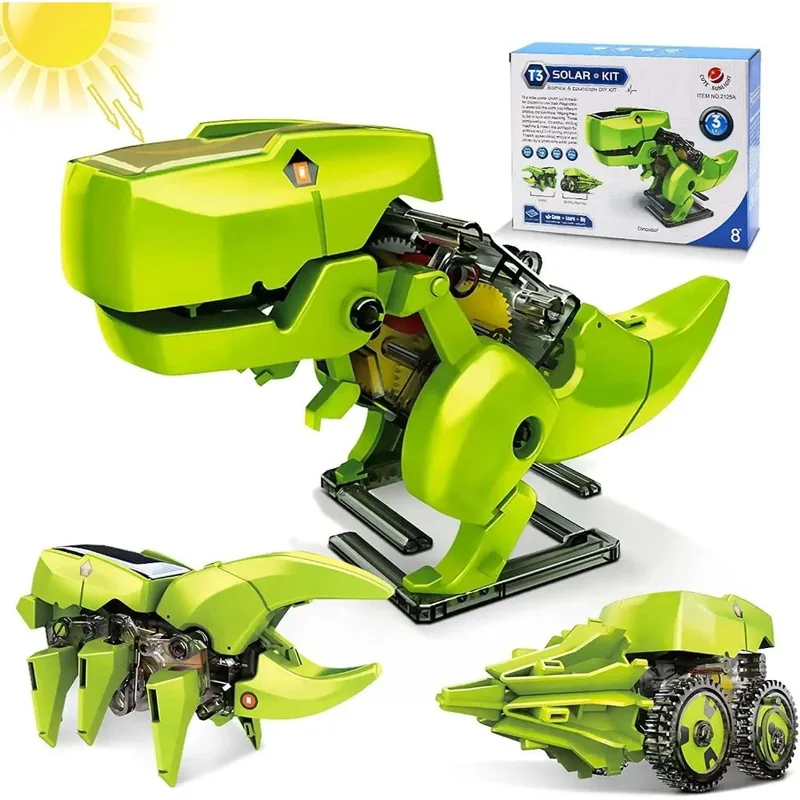 Kids Toys Under $10 - Kit Robot Solare 3-in-1, Giocattoli Dinosauro,