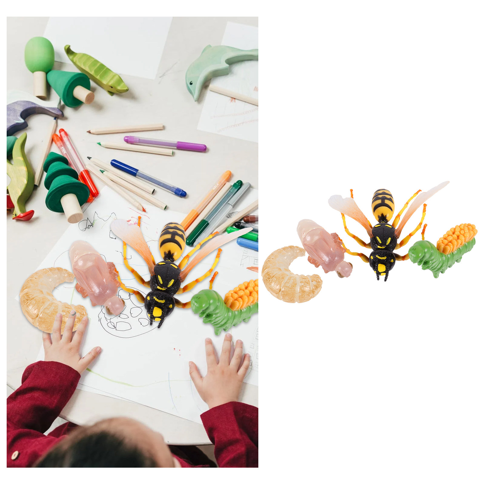 Kids Toys Cycle - Giocattoli per Bambini, Figurine di Insetti