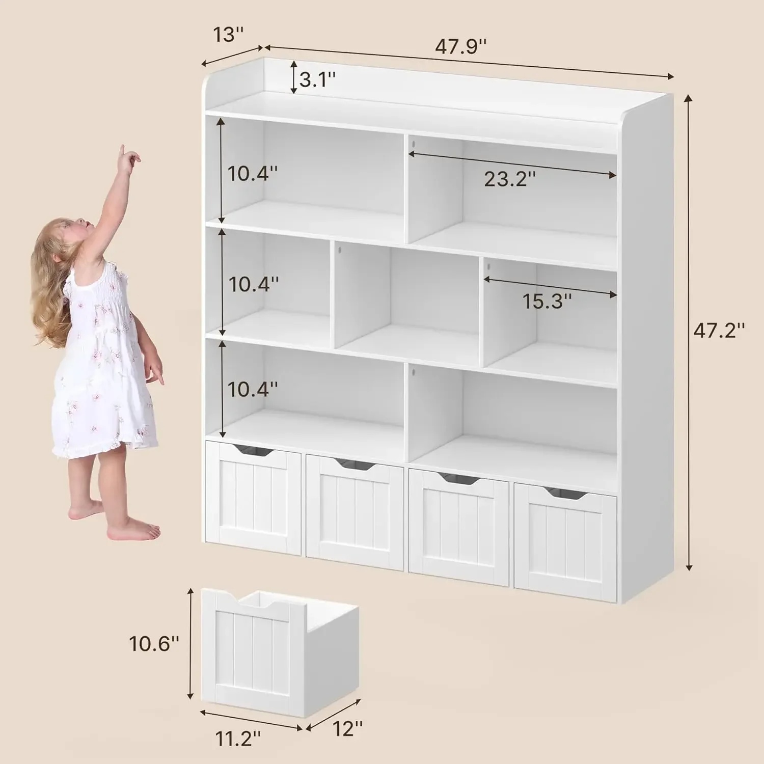 Mobiletto portaoggetti per bam - Kids Toys Drawers recensione e prezzo