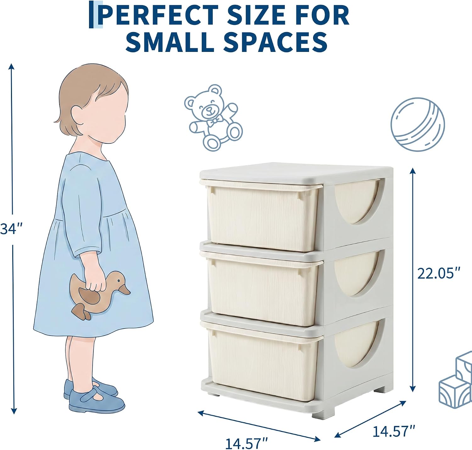 Mobiletto portaoggetti per bam - Kids Toys Drawers recensione e prezzo