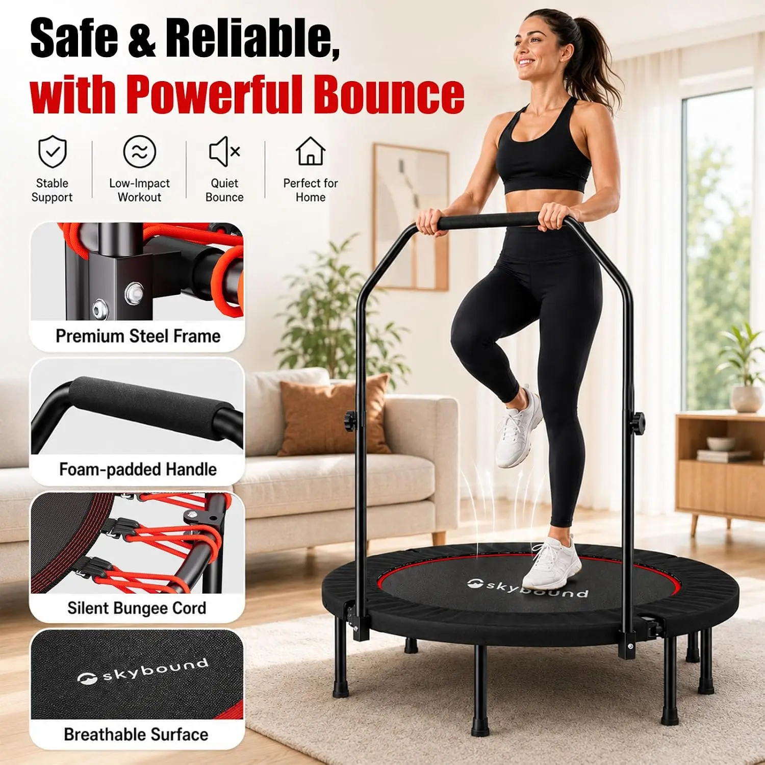 Trampolino Rebounder per Adult - Trampoline Mini Indoor recensione e prezzo
