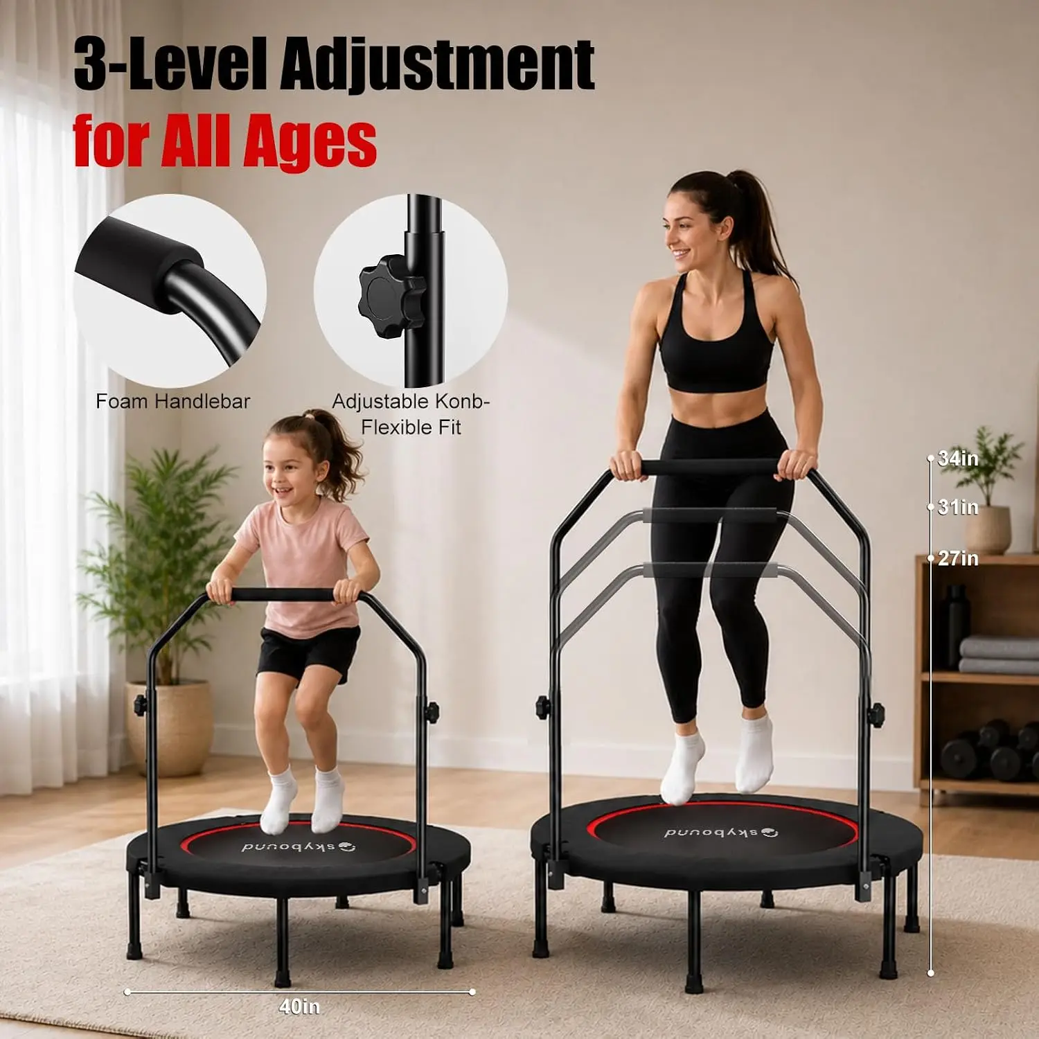 Trampolino Rebounder per Adult - Trampoline Mini Indoor recensione e prezzo