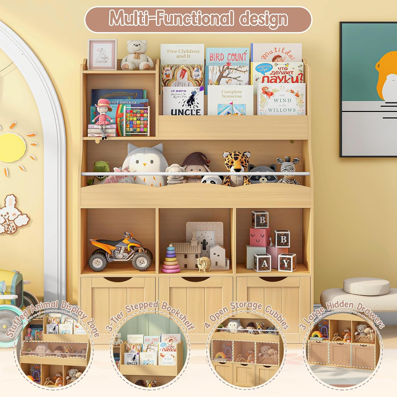 Libreria a 3 Ripiani per Bambi - Kids Toys Drawers recensione e prezzo