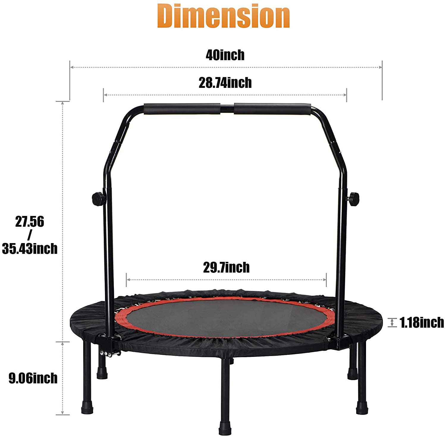 Trampolino Mini Rebounder Pieg - Trampoline Mini Indoor recensione e prezzo