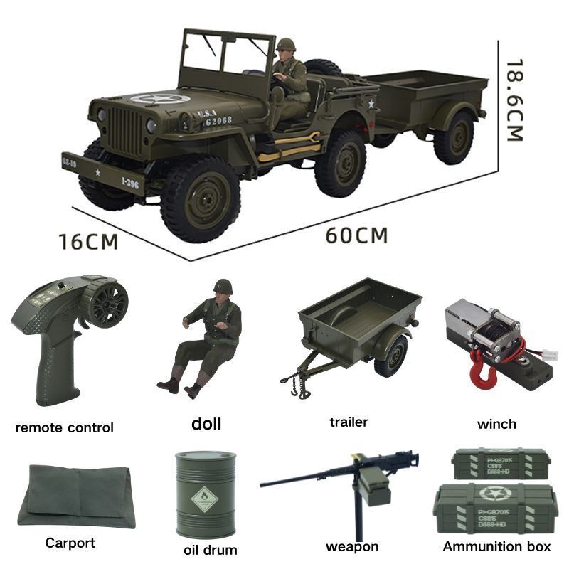 JJRC C8815 Auto RC 1941 JEEP W - Kids Toys Under $10 recensione e prezzo